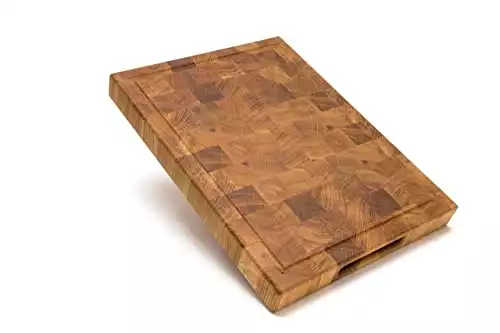 PYProjectEnd Grain Oak Wood Cutting Board 16x12 in Butcher Chopping Block (16x12)
