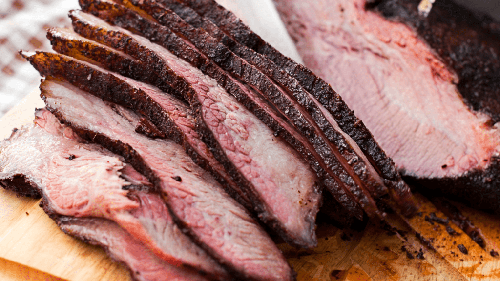 Perfectly Sliced Smoked Brisket