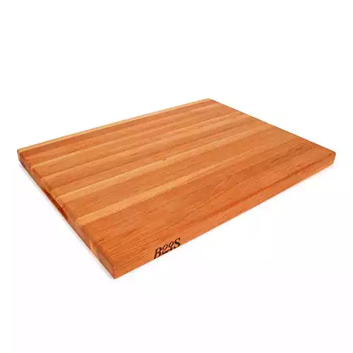 John Boos Block CHY-R02 Cherry Wood Edge Grain Reversible Cutting Board, 24 Inches x 18 Inches x 1.5 Inches
