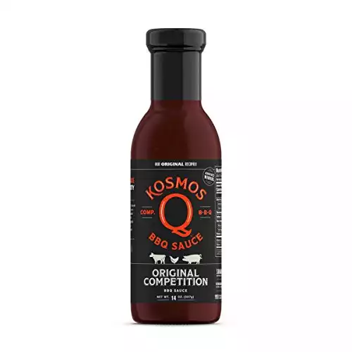 Kosmos Q Original Competition BBQ Sauce - 15.5 Oz Bottle for Award-Winning BBQ & Marinades - Thick Barbecue Sauce for Tender Meat (Original Competition)
