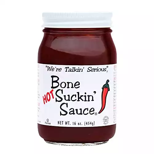 Bone Suckin' Fords Gourmet Foods Hot BBQ Sauce, 16 Ounce Pack of 2