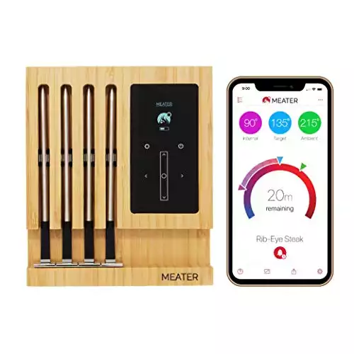 MEATER Block: 4-Probe Premium WiFi Smart Meat Thermometer | for BBQ, Oven, Grill, Kitchen, Smoker
