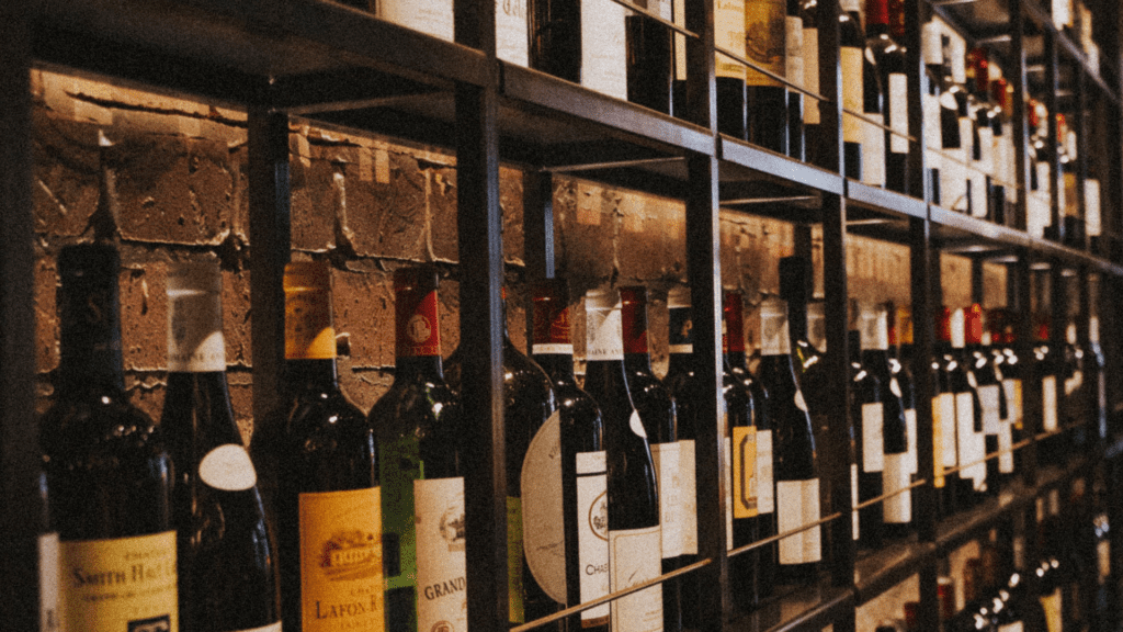 Wine Selections in a Wine Cellar