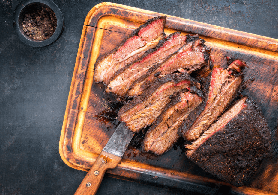 Tender Brisket on Chopping Board